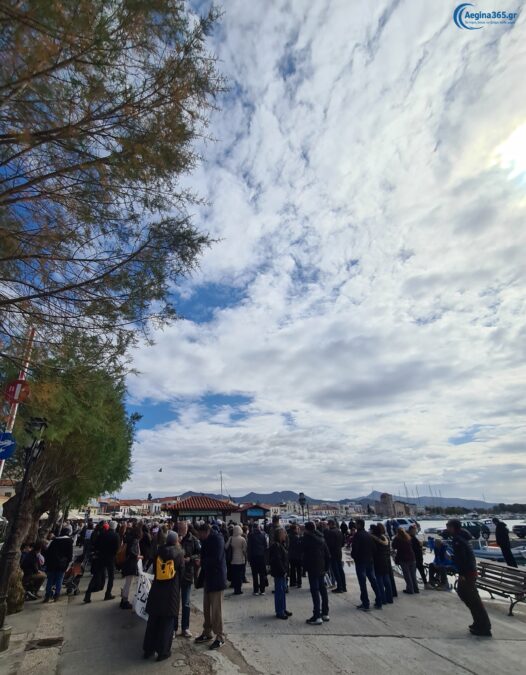 Συγκέντρωση διαμαρτυρίας Αίγινα νερό