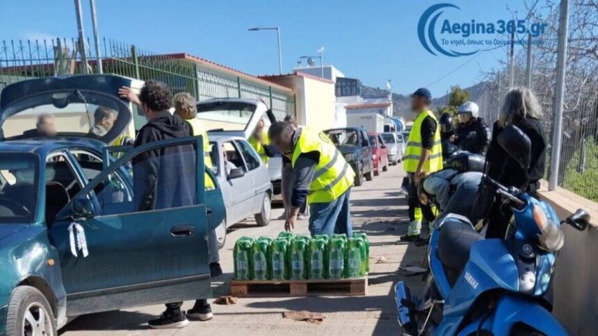 διανομή εμφιαλωμένου νερού Αίγινα