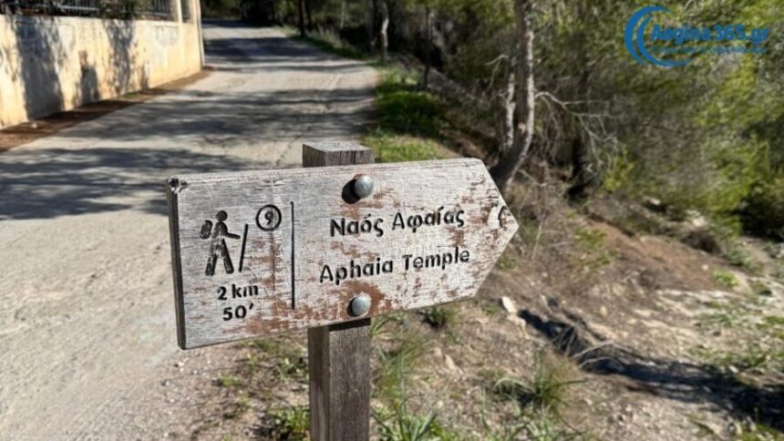 πεζοπορία Μεσαγρός Ναός Αφαίας