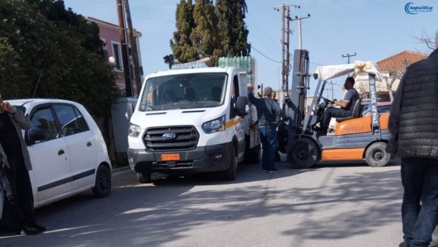 διανομή νερού Αίγινα