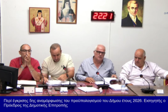 Δήμος Αίγινας προϋπολογισμός