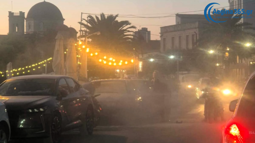 φωτιά σε αυτοκίνητο στην Αίγινα