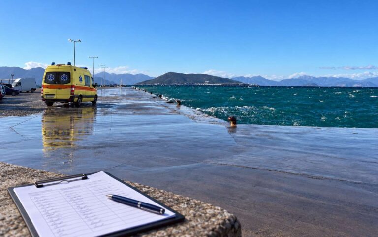 ασθενοφόρα στην Αίγινα