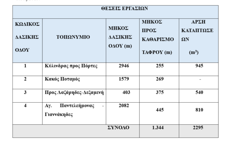 δασικό οδικό δίκτυο Αίγινας