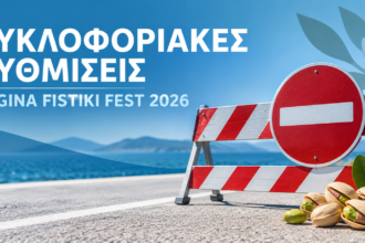 κυκλοφοριακές ρυθμίσεις Aegina Fistiki Fest