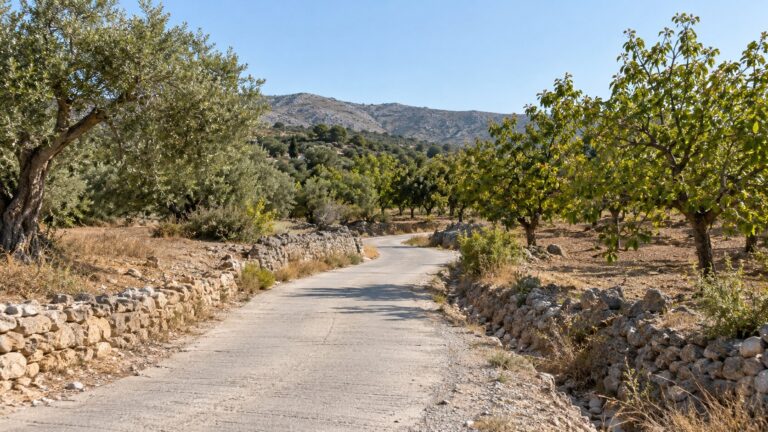 αγροτική οδοποιία Αίγινας